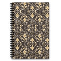Vintage Batik Art Architecture Pattern 5 5  X 8 5  Notebook by Ravend