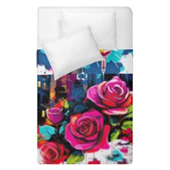 City Rose 2-gigapixel-art-scale-4 00x Duvet Cover Double Side (single Size) by BrightWear