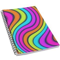 Swirl Twirl Design Pattern Waves 5 5  X 8 5  Notebook by Loisa77