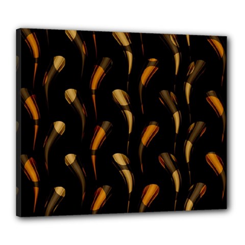 Abstract Art Pattern Warm Colors Canvas 24  X 20  (stretched) by Ndabl3x