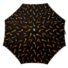 Abstract Art Pattern Warm Colors Straight Umbrellas by Ndabl3x