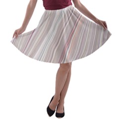 Marble Texture Marble Painting A-line Skater Skirt by Ndabl3x
