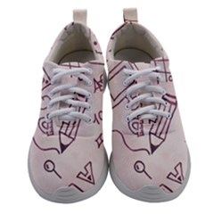 Background Pattern Doodle Wallpaper Women Athletic Shoes by Loisa77