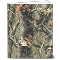 Realtree Camo Seamless Pattern 8  X 10  Hardcover Notebook by Perong