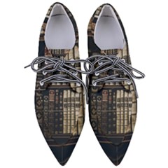 Antique Vintage Old Book Pointed Oxford Shoes by Perong