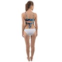 The Great Wave Of Kanagawa Painting Wrap Around Bikini Top View2