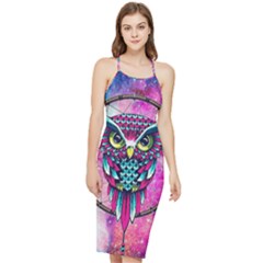 Owl Dreamcatcher Bodycon Cross Back Summer Dress by Grandong
