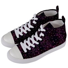 Glitter Light Lights Pastel Pattern Style Texture Women s Mid-top Canvas Sneakers by Perong