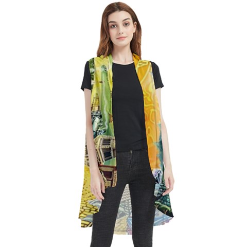 Grateful Dead Golden Road Sleeveless Chiffon Waistcoat Shirt by Bedest