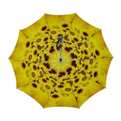 Beautiful Sunflowers Automatic Folding Umbrella With Case (large) by Ket1n9