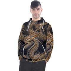 Fantasy Dragon Pentagram Men s Pullover Hoodie by Maspions