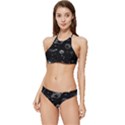 Black Space Drawing Art Planet Drawing Stars Black Space Galaxy Outer Space Banded Triangle Bikini Set View1
