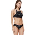Black Space Drawing Art Planet Drawing Stars Black Space Galaxy Outer Space Banded Triangle Bikini Set View3