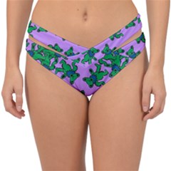 Grateful Dead Bears  Pattern Double Strap Halter Bikini Bottoms by Perong