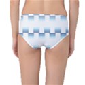 Geometric Pulse Print Design Mid-Waist Bikini Bottoms View2