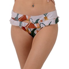 Drawing Botanical Frill Bikini Bottoms by Perong