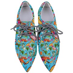 Summer Pattern Seamless Pointed Oxford Shoes by Perong