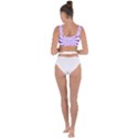 Spiral Vortex Rays Lavender Swirl Purple Bandaged Up Bikini Top View2