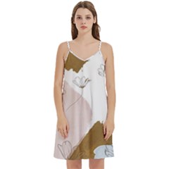 Flower Branch Corolla Wreath Mini Camis Dress With Pockets by Salmanaz77