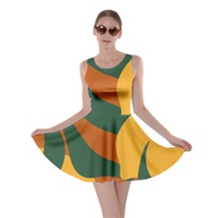 Lemon Citrus Fruit Summer Painting Drawing Skater Dress by Grandong