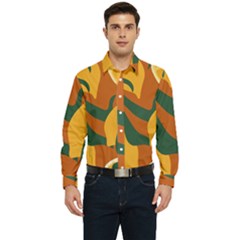 Lemon Citrus Fruit Summer Painting Drawing Men s Long Sleeve Shirt by Grandong