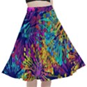 Illustration Graphics Art A-Line Full Circle Midi Skirt With Pocket View1