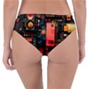 Tech Technology Pattern Reversible Classic Bikini Bottoms View2