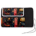 Tech Technology Pattern Pen Storage Case (M) View2