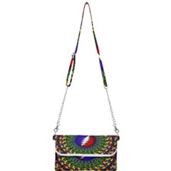 Grateful Dead Bear Pattern Mini Crossbody Handbag by Maspions
