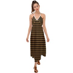 Olimedblk Halter Tie Back Dress  by snowwhitegirl
