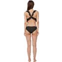 Fern Pattern 2 Black Low Cut Ruffle Edge Bikini Set View4