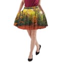Forest Woods Autumn Nature A-Line Pocket Skirt View1