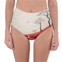 Trees Forest Path Reversible High-Waist Bikini Bottoms View3