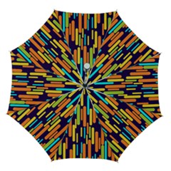 Illustration Abstract Line Automatic Folding Umbrella With Case (medium) by anzea