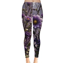 Flower Bloom Blossom Nature Flora Everyday Leggings  by Apenda