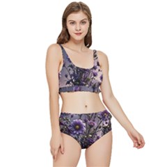Flower Bloom Blossom Nature Flora Frilly Bikini Set by Apenda