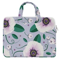 Flowers Petals Blossom Flora Macbook Pro 15  Double Pocket Laptop Bag  by Apenda