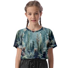 Underwater Coral Life Kids  Basic T-shirt by Apenda