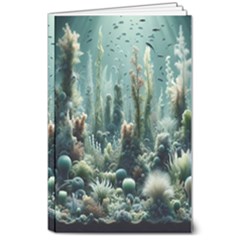 Underwater Coral Life 8  X 10  Softcover Notebook by Apenda