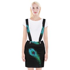 Shree Krishna, Feather, Lord, Rainbows Braces Suspender Skirt by kyorashop23