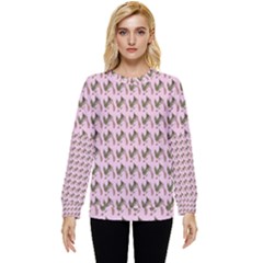 Fern Pattern 2 Pink Hidden Pocket Sweatshirt by snowwhitegirl