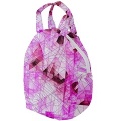 Pink Abstract Lineart Travel Backpack by Maspions