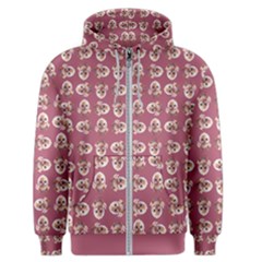 Whimsy Chickens Pattern Men s Zipper Hoodie by dflcprintsclothing