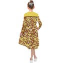 Whimsy Chickens Pattern (AI) Kids  Midi Sailor Dress View2
