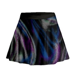 Multicolored Abstract Dynamic Shapes Print Mini Flare Skirt by dflcprintsclothing