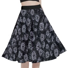 Whimsy Beasts Print Pattern Design A-line Full Circle Midi Skirt With Pocket by dflcprintsclothing
