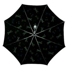 Background Pattern Dragonfly Automatic Folding Umbrella With Case (medium) by Posterlux