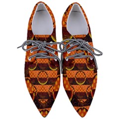 Art Pattern Design Wallpaper Pointed Oxford Shoes by Posterlux