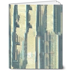Texture Abstract Buildings 8  X 10  Hardcover Notebook by anzea