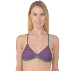 Colorful Duotone Abstract Print Reversible Tri Bikini Top by dflcprintsclothing